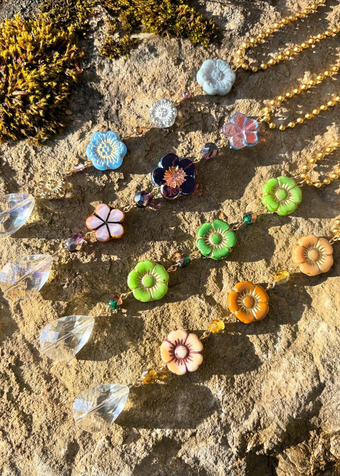 flower car charms