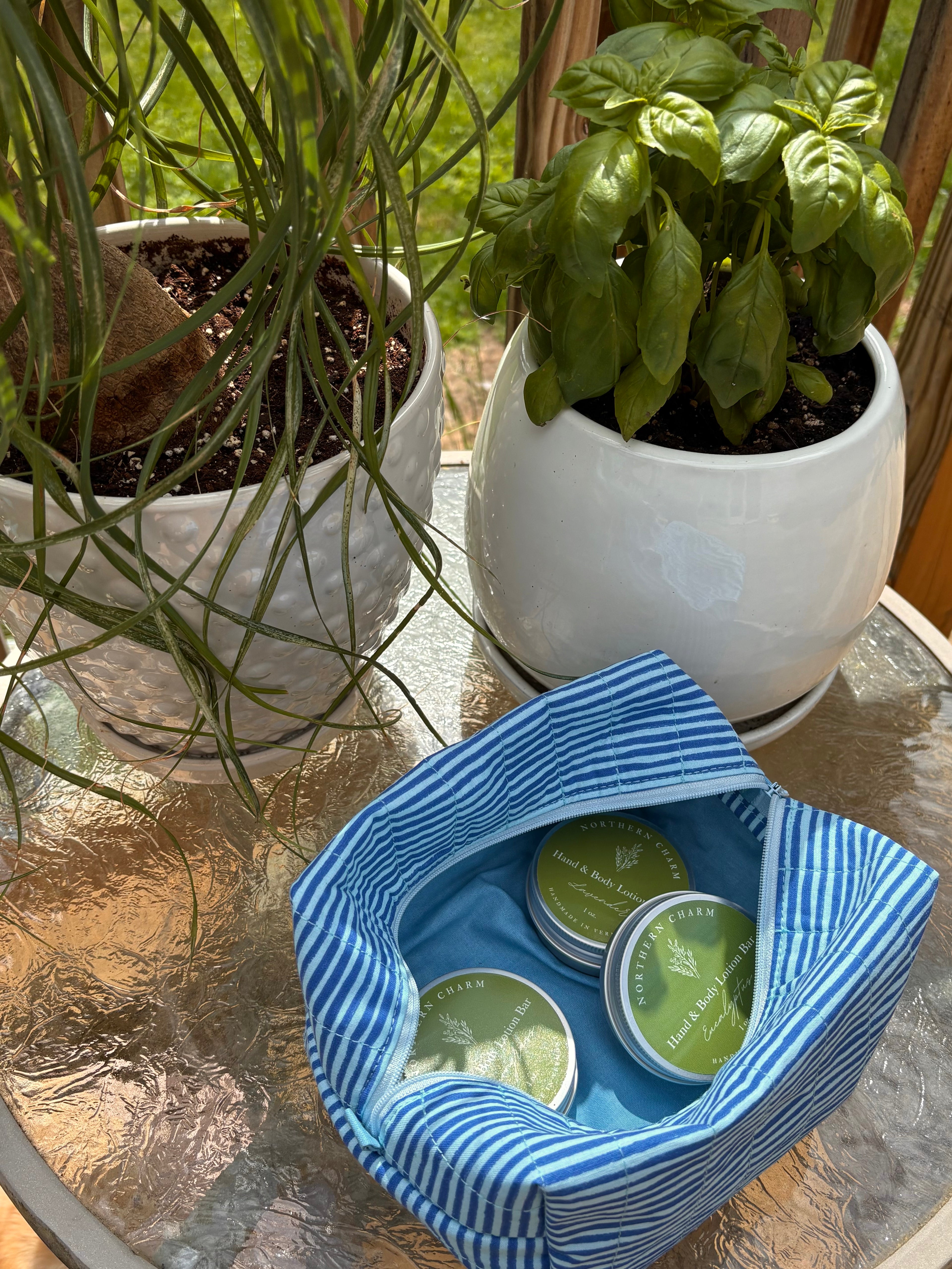 summer stripes lil pouch